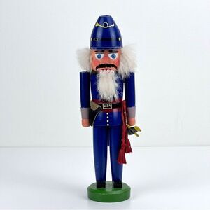 Vintage Classic Erzgebirge 11" Wooden Soldier Nutcracker Made In Germany